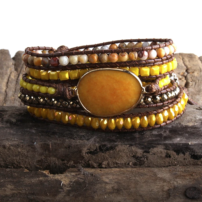 Pulseira Boho Amarelo