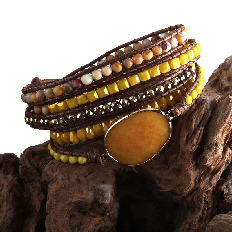 Pulseira Boho Amarelo